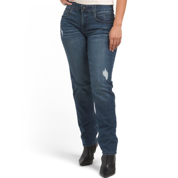 DEMOCRACY Medium Wash Ab Solution Straight Leg Jeans